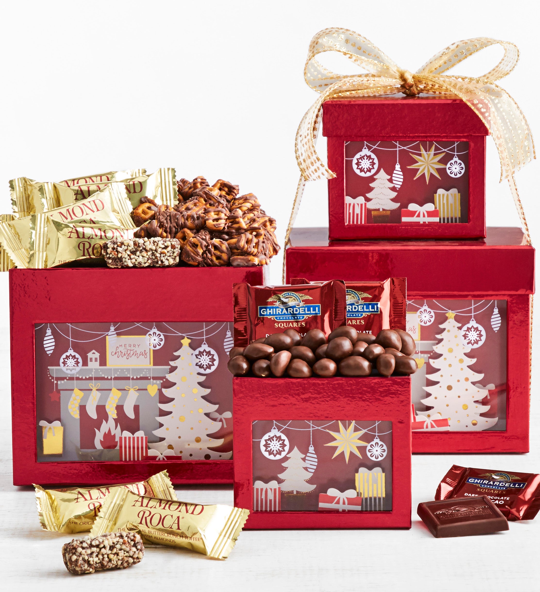 Winter Wonder Chocolates & Sweets Tower